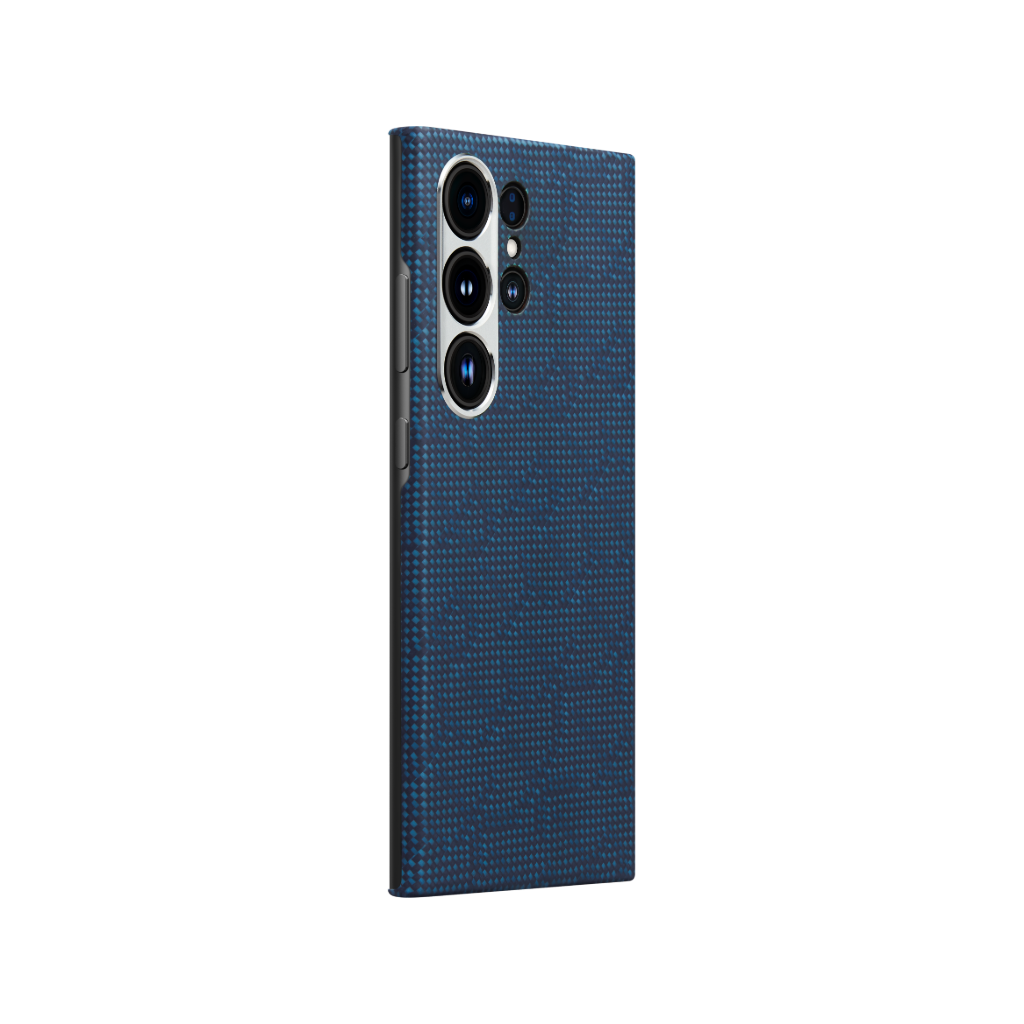 PITAKA Monogramm Taktile Gewebte Hülle für iPhone 16 Pro/Pro Max/iPhone 15 Pro/Pro Max/Galaxy S24 Ultra
