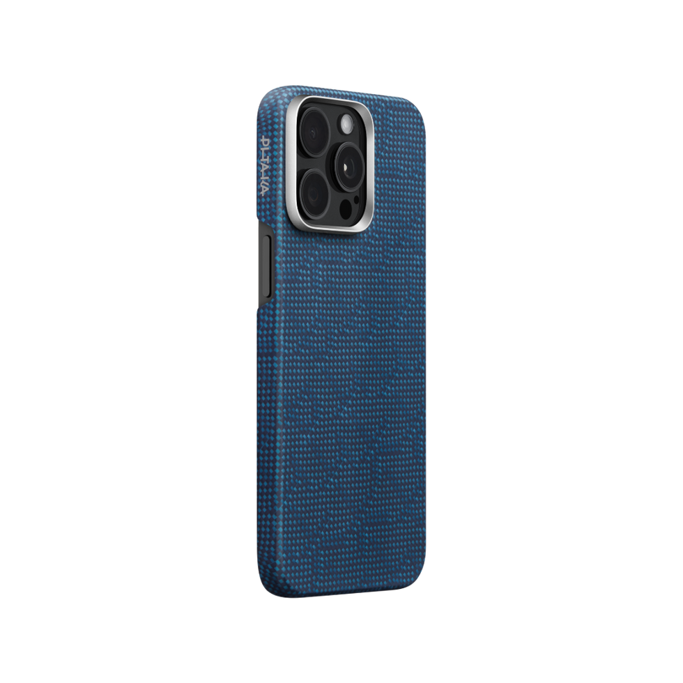 PITAKA Monogramm Taktile Gewebte Hülle für iPhone 16 Pro/Pro Max/iPhone 15 Pro/Pro Max/Galaxy S24 Ultra