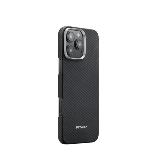 iPhone 16 Pro / 600D schwarz/grau / Ultradünne Hülle