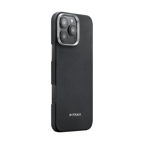 iPhone 16 Pro Max / 600D schwarz/grau / Ultradünne Hülle