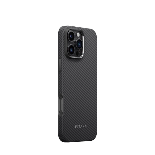 iPhone 16 Pro / 600D schwarz/grau / Aramid UltraGuard Hülle