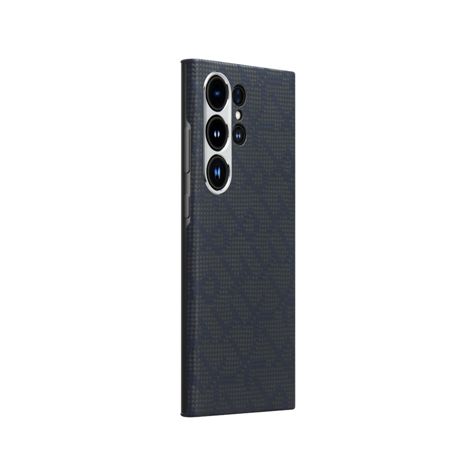 PITAKA Monogramm Taktile Gewebte Hülle für iPhone 16 Pro/Pro Max/iPhone 15 Pro/Pro Max/Galaxy S24 Ultra