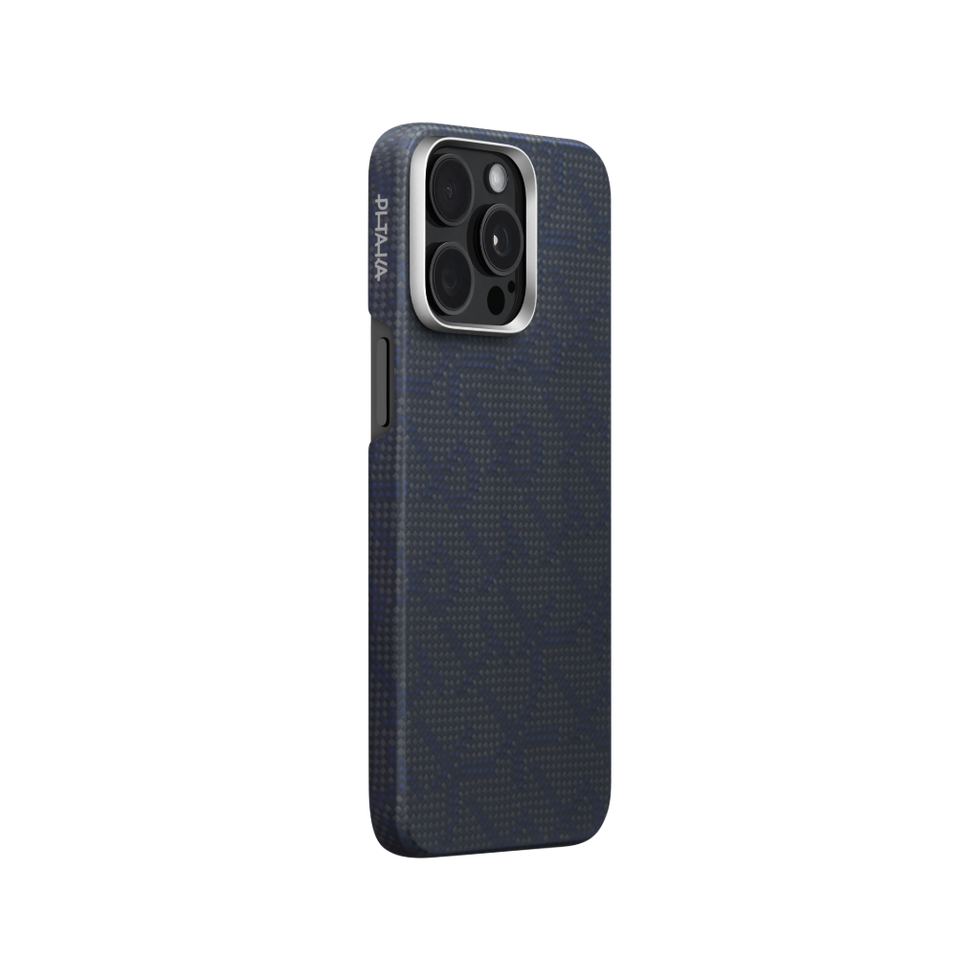 PITAKA Monogramm Taktile Gewebte Hülle für iPhone 16 Pro/Pro Max/iPhone 15 Pro/Pro Max/Galaxy S24 Ultra