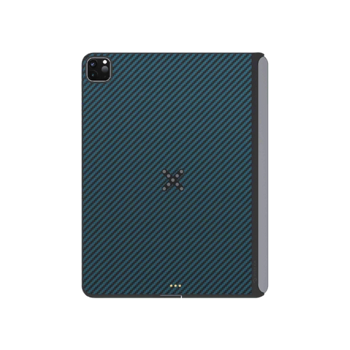 iPad Pro 2022/2021 (12.9″) / Schwarz/Blau (Köperbindung)