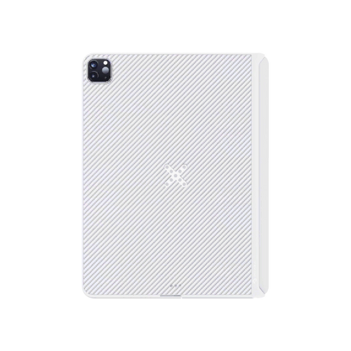 iPad Pro 2022/2021 (12.9″) / Weiß/Grau (Köperbindung)