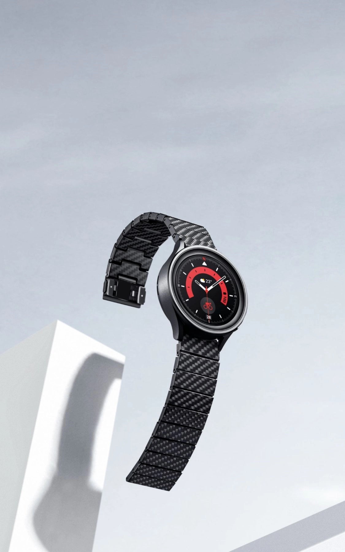 Carbon Fiber Armband für Galaxy Watch Ultra/7/6/5/4 Serien
