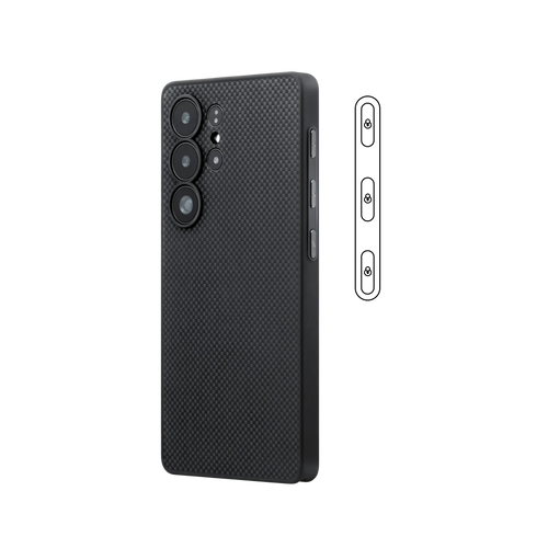 Samsung Galaxy S25 Ultra / schwarz/grau / PinButton Case