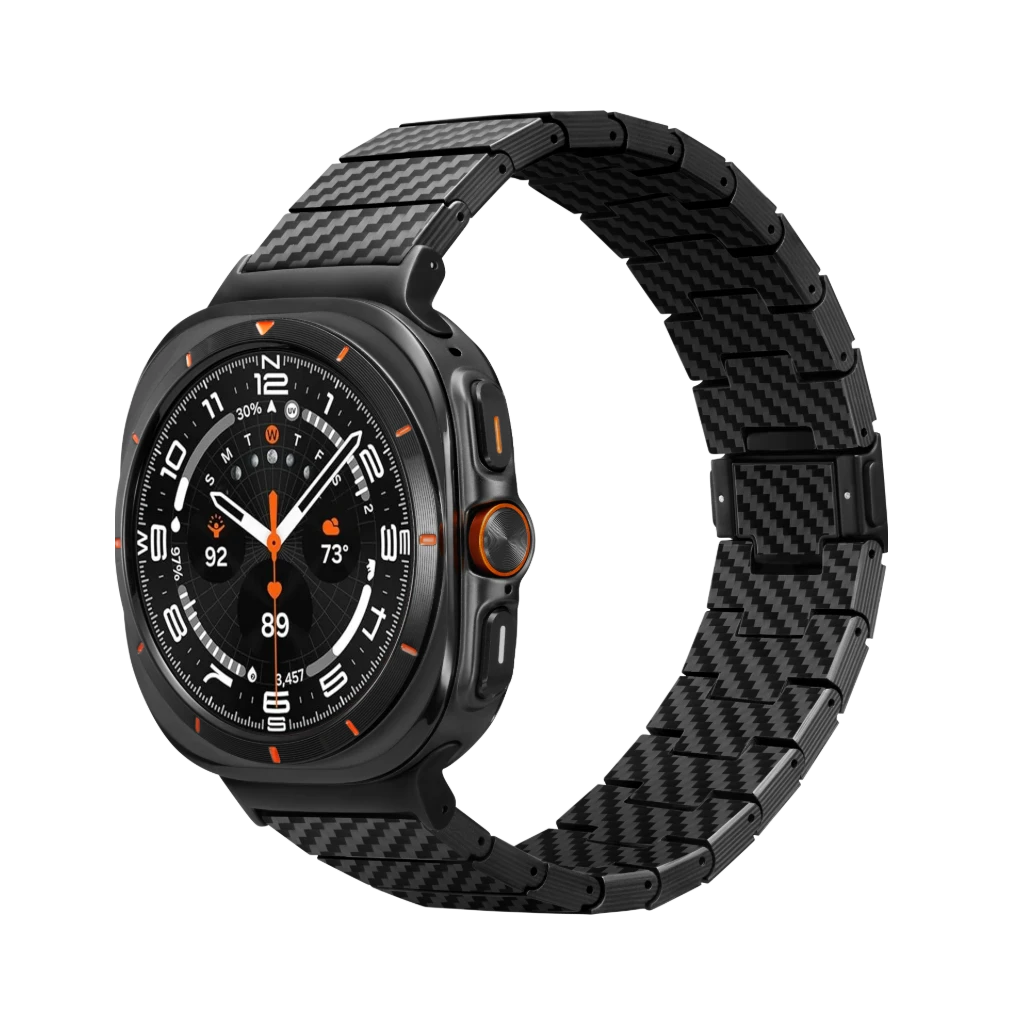 Carbon Fiber Armband für Galaxy Watch Ultra/7/6/5/4 Serien