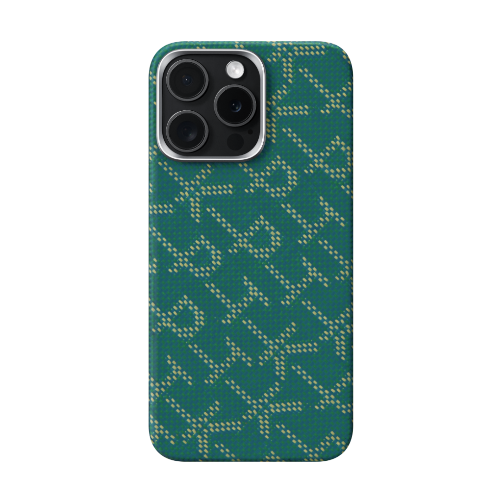 PITAKA Monogramm Taktile Gewebte Hülle für iPhone 16 Pro/Pro Max/iPhone 15 Pro/Pro Max/Galaxy S24 Ultra