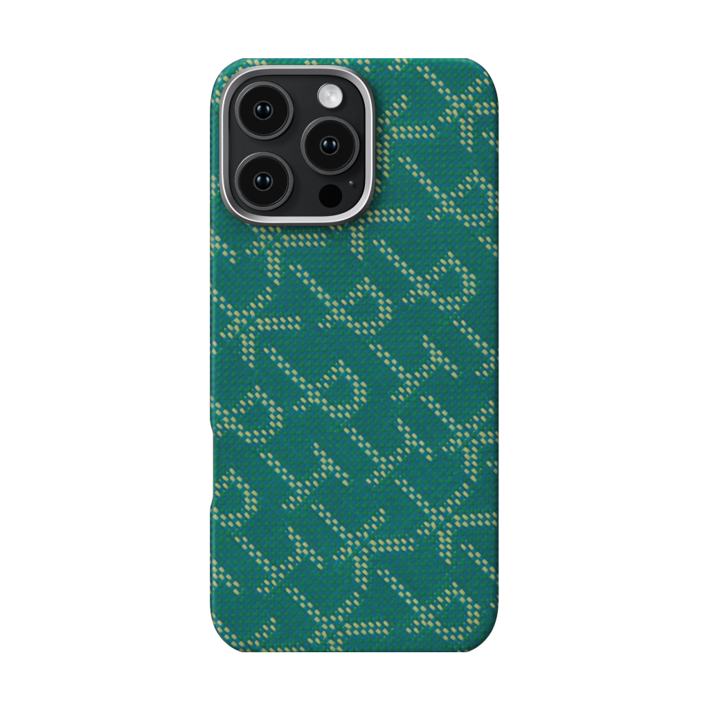 PITAKA Monogramm Taktile Gewebte Hülle für iPhone 16 Pro/Pro Max/iPhone 15 Pro/Pro Max/Galaxy S24 Ultra