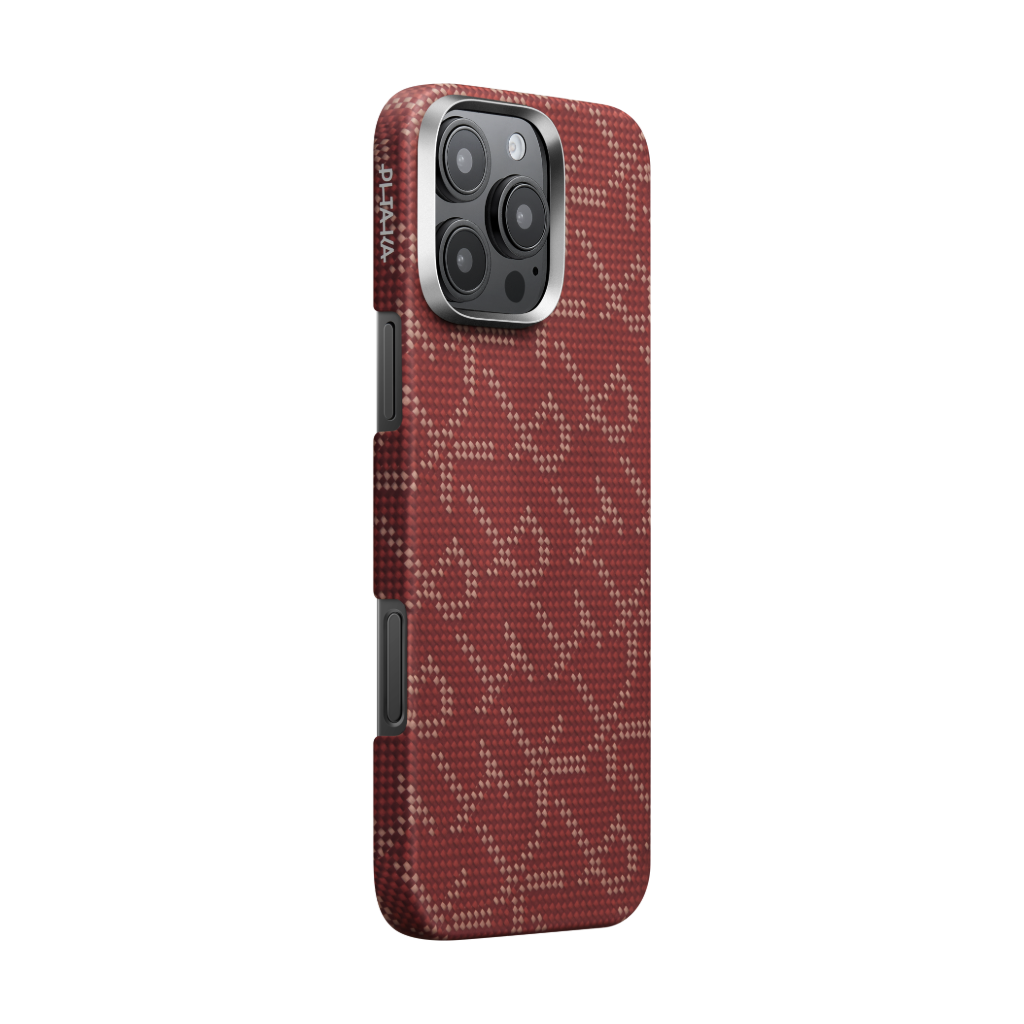 PITAKA Monogramm Taktile Gewebte Hülle für iPhone 16 Pro/Pro Max/iPhone 15 Pro/Pro Max/Galaxy S24 Ultra