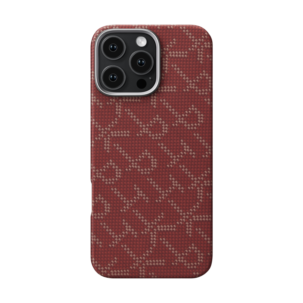 PITAKA Monogramm Taktile Gewebte Hülle für iPhone 16 Pro/Pro Max/iPhone 15 Pro/Pro Max/Galaxy S24 Ultra