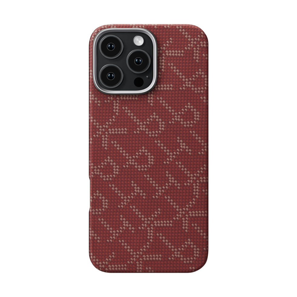 PITAKA Monogramm Ultradünne Hülle für iPhone 17 Pro/Pro Max/iPhone 16 Pro/Pro Max