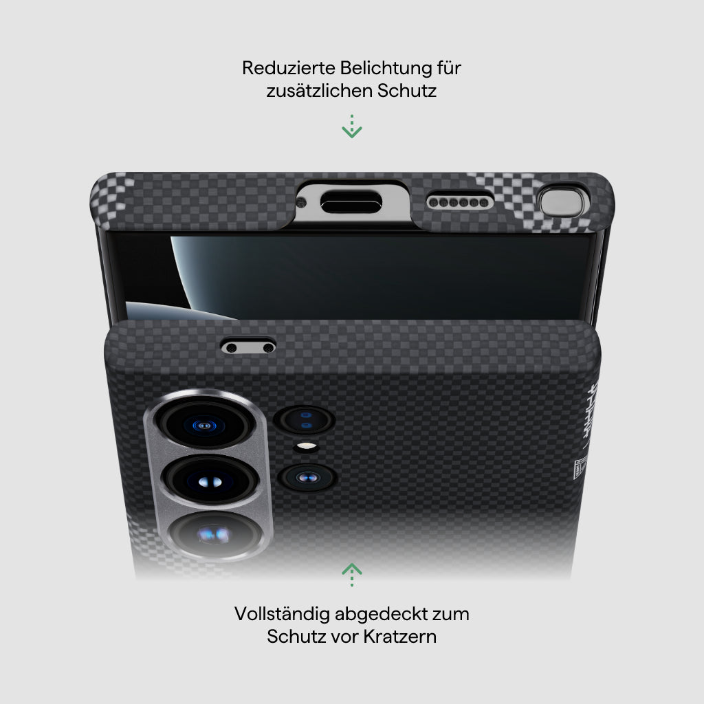 Re-TROS Kollaborative Taktile Gewebte Hülle für iPhone 16 Pro/Pro Max/iPhone 15 Pro/Pro Max/Galaxy S24 Ultra