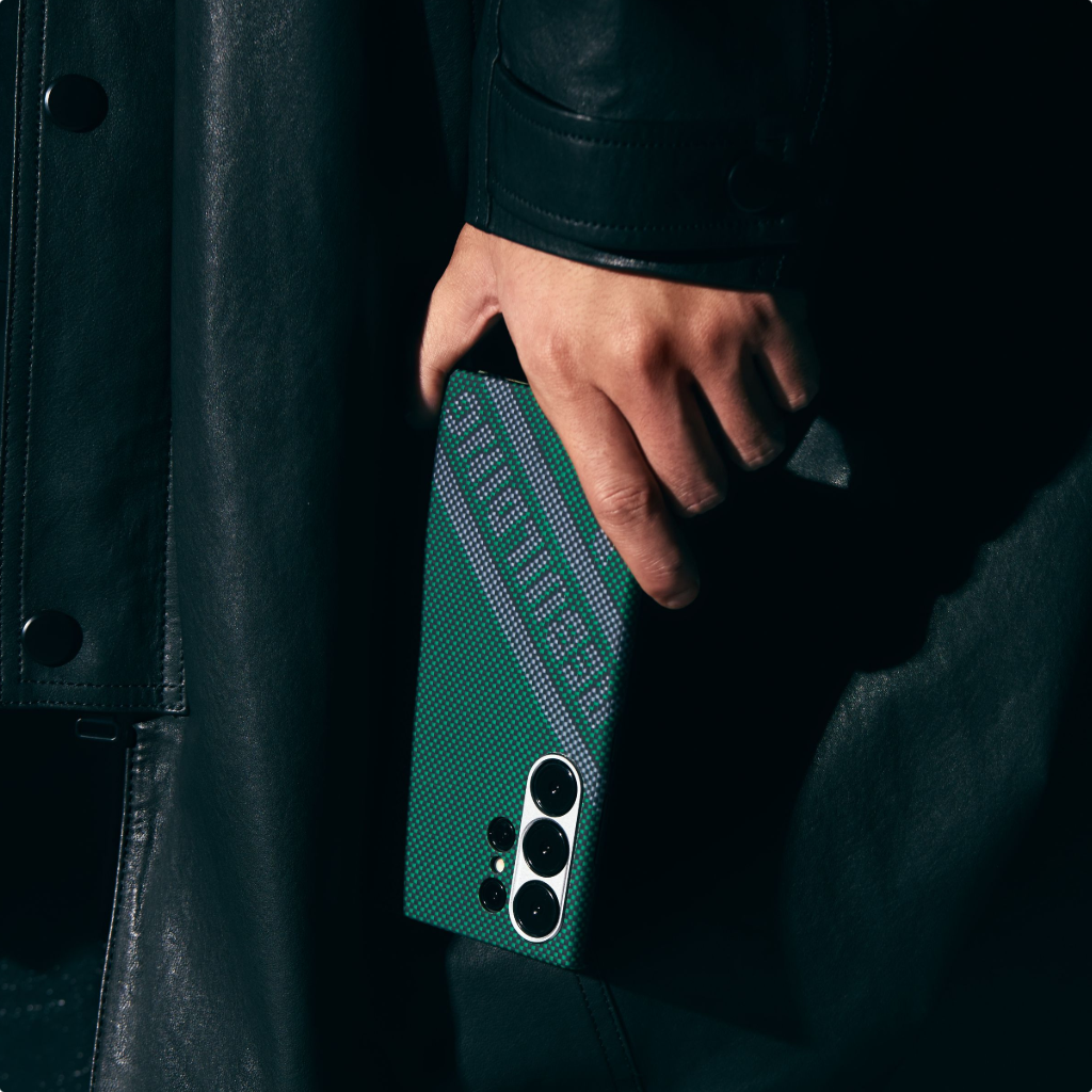 Re-TROS Kollaborative Taktile Gewebte Hülle für iPhone 16 Pro/Pro Max/iPhone 15 Pro/Pro Max/Galaxy S24 Ultra