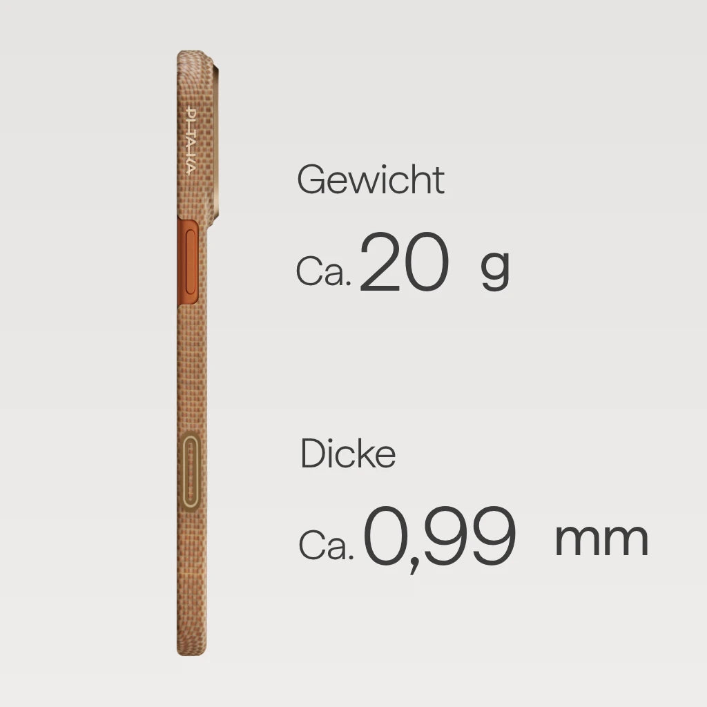 Goldglanz Ultradünne Hülle für die iPhone 17 Serie