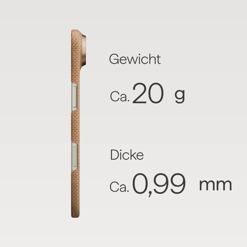 Goldglanz Ultradünne Hülle für die iPhone 17 Serie