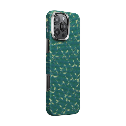 iPhone 16 Pro / PITAKA Monogram Goldgrün | Edge Case