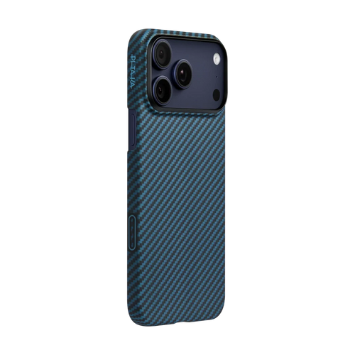 iPhone 17 Pro Max / 600D schwarz/blau (PitaTap™) | Edge Case