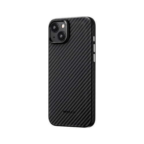 iPhone 15 Plus / 1500D schwarz/grau / Aramid UltraGuard Hülle