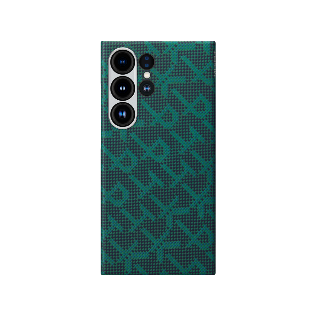 PITAKA Monogramm Taktile Gewebte Hülle für iPhone 16 Pro/Pro Max/iPhone 15 Pro/Pro Max/Galaxy S24 Ultra