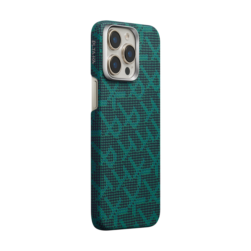 PITAKA Monogramm Taktile Gewebte Hülle für iPhone 16 Pro/Pro Max/iPhone 15 Pro/Pro Max/Galaxy S24 Ultra
