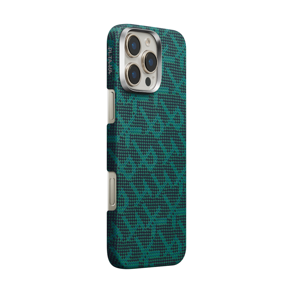 PITAKA Monogramm Taktile Gewebte Hülle für iPhone 16 Pro/Pro Max/iPhone 15 Pro/Pro Max/Galaxy S24 Ultra