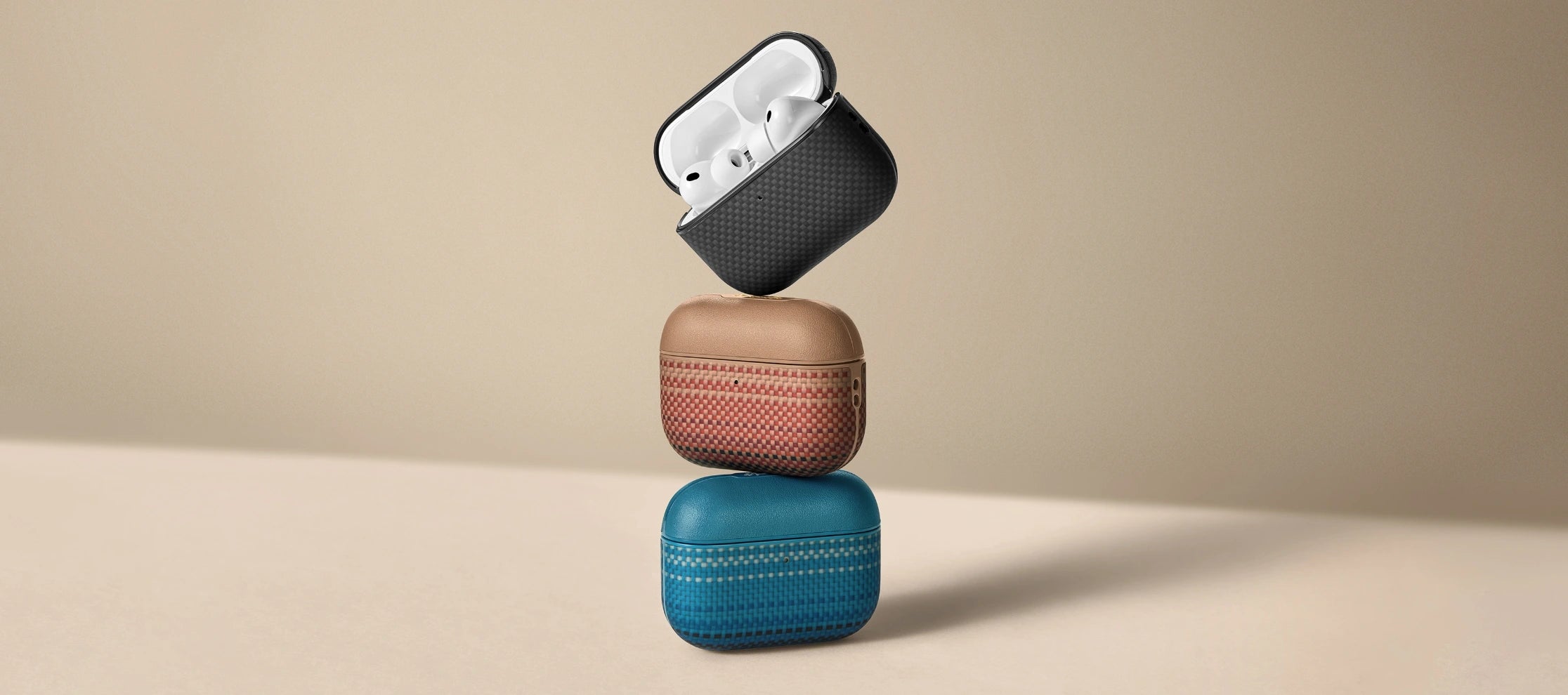 Aramidfaser-Hülle für AirPods Pro 3 / AirPods Pro 2 /  AirPods Pro / AirPods 4