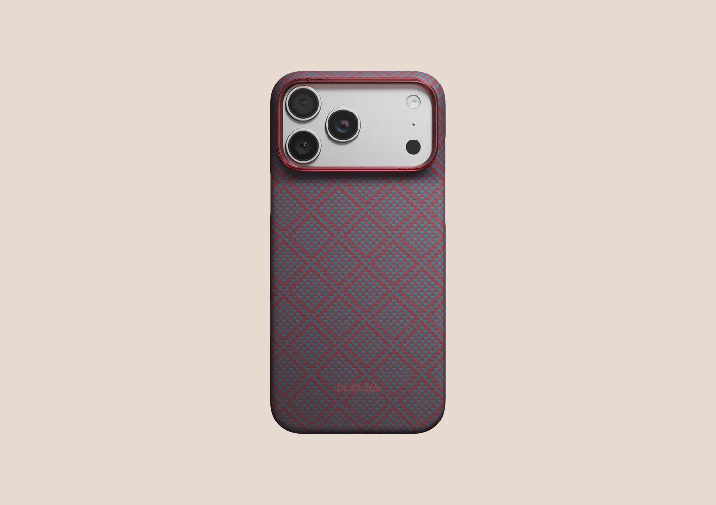 Blue's Red Argyle Edge Case