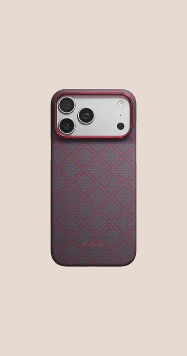Blue's Red Argyle Edge Case