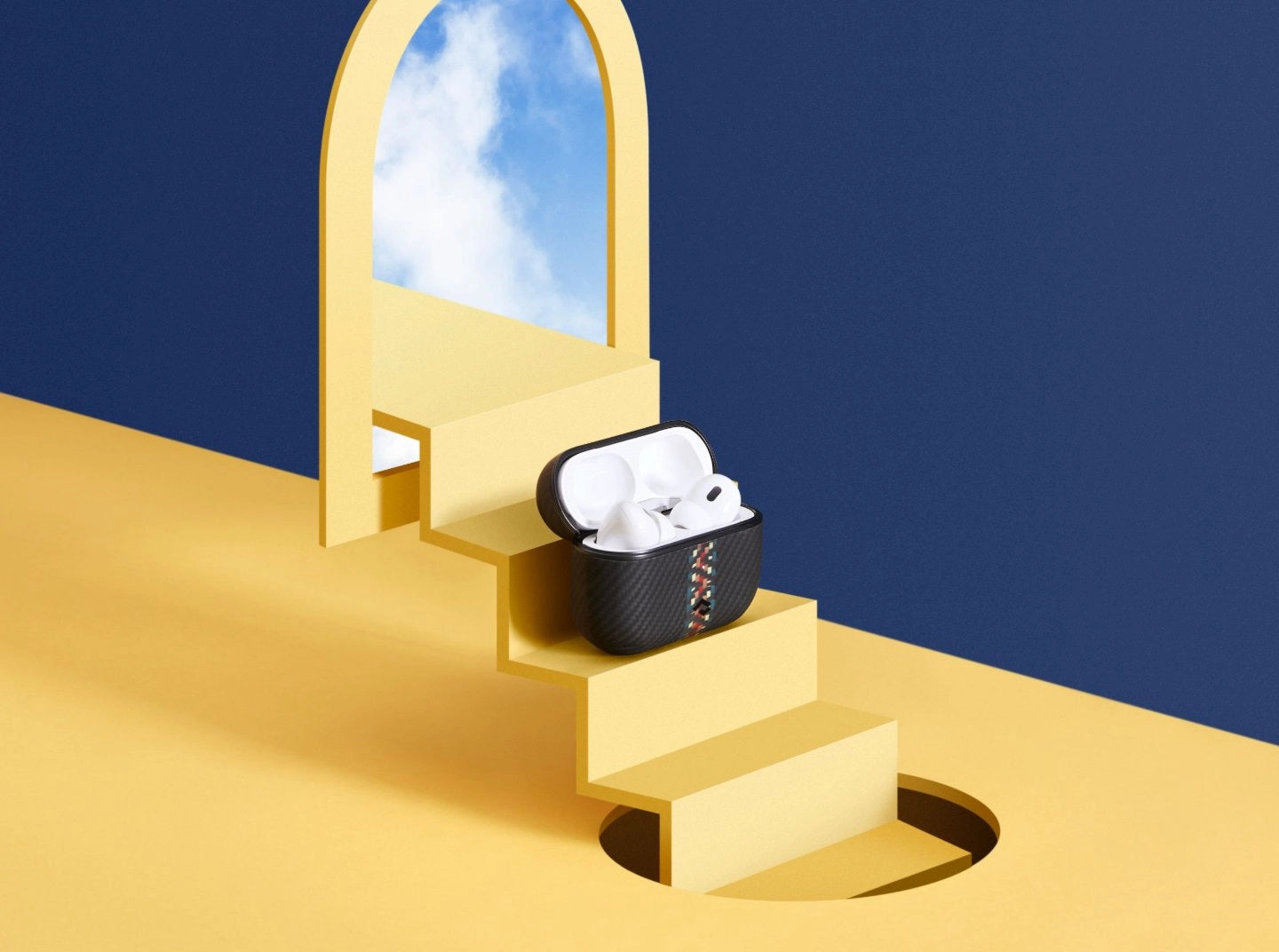 Aramidfaser-Hülle für AirPods Pro 3 / AirPods Pro 2 /  AirPods Pro / AirPods 4