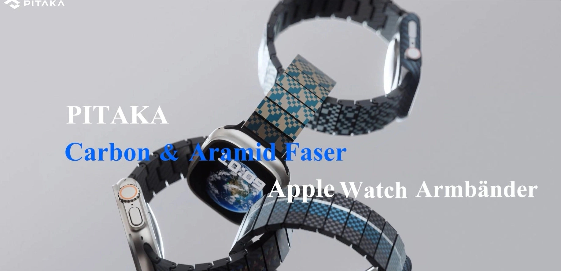 Carbon Apple 2/9 Serie PITAKA Armbänder – für Apple Watch Germany Ultra Watch