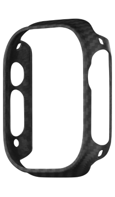 Apple Watch Gehäuse aus Aramidfaser-Schwarz/grau||45mm