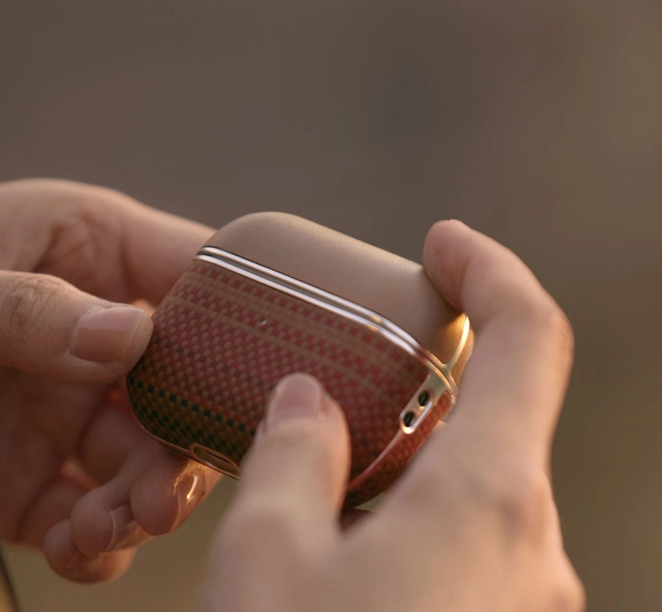 Aramidfaser-Hülle für AirPods Pro 2 / AirPods Pro / AirPods 4