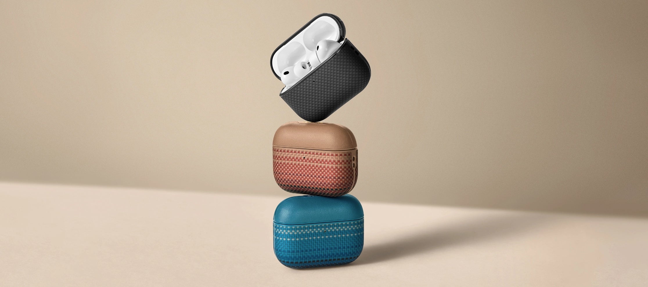 Aramidfaser-Hülle für AirPods Pro 3 / AirPods Pro 2 /  AirPods Pro / AirPods 4