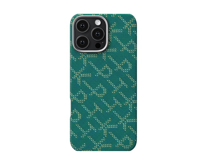 PITAKA Monogramm Taktile Gewebte Hülle für iPhone 16 Pro/Pro Max/iPhone 15 Pro/Pro Max/Galaxy S24 Ultra