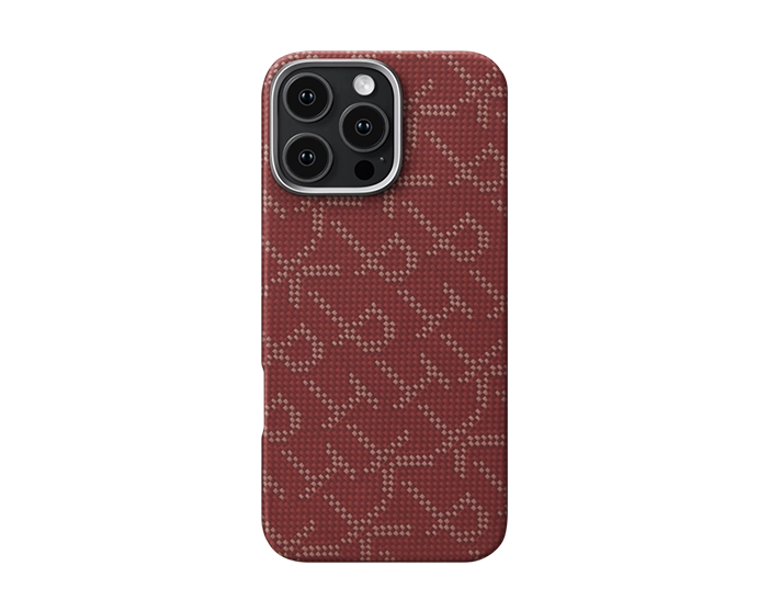 PITAKA Monogramm Taktile Gewebte Hülle für iPhone 16 Pro/Pro Max/iPhone 15 Pro/Pro Max/Galaxy S24 Ultra