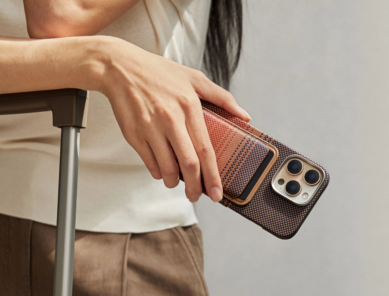 Magnetisches gewebte Kartenetui